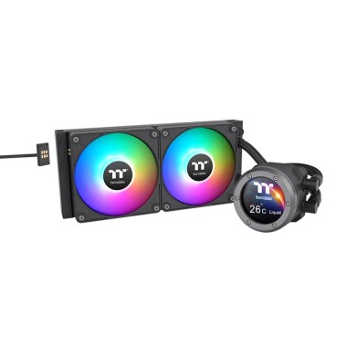 Thermaltake TH280 V2 Ultra EX ARGB Magnetic Connect with 2.1" LCD Display AIO Liquid CPU Cooler