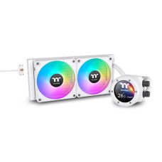 Thermaltake TH240 V2 Ultra EX ARGB Magnetic Connect with 2.1" LCD Display AIO Liquid CPU Cooler Snow Edition