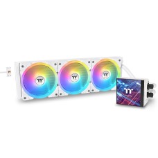 Thermaltake MAGFloe 360 Ultra ARGB with 3.95" LCD Display AIO Liquid CPU Cooler Snow Edition