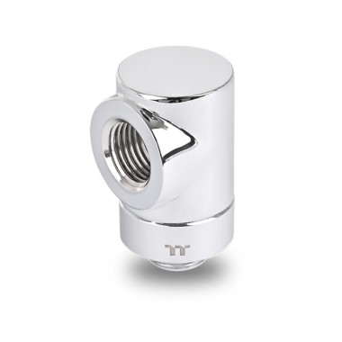 Thermaltake Pacific F-Pro 90 Degree Adapter Fitting - Chrome Thermaltake Pacific F-Pro 90 Degree Adapter Fitting - Chrome