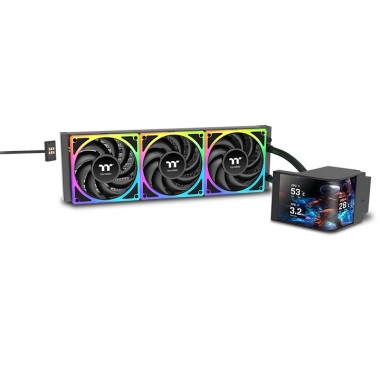 Thermaltake MAGCurve 360 Ultra ARGB with 6.67" Curved AMOLED Display AIO Liquid CPU Cooler