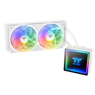 Thermaltake TH240 V3 ARGB Sync Edition AIO Liquid CPU Cooler Snow Edition