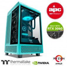 Thermaltake Computer System Citadel Turquoise Edition - AMD Ryzen 5 - 3600 /RTX 3060 /AIO /WIFI /Tower 100 Mini Turquoise