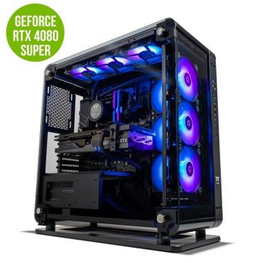 Thermaltake Computer System Core Xtreme - INTEL 14th 14700F / RTX 4080 SUPER / 32GB RGB RAM / WIFI / Core P6 Black