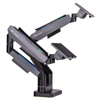 Thermaltake Gaming Gas Spring Dual RGB Monitor Arm (Fits 17"- 35")