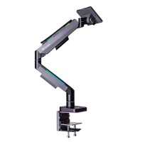 Thermaltake Gaming Gas Spring Single RGB Monitor Arm (Fits 17"- 49")