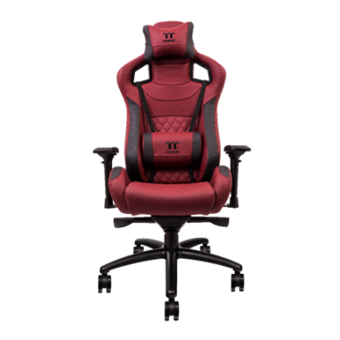 Thermaltake X FIT TT Premium Edition Real Leather Gaming Chair - Burgundy Red 