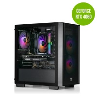 Thermaltake Gaming System Genesis Ultimate V4 - Intel 12400F / RTX 4060 / B760 WIFI / 16GB RGB RAM / H16 Black