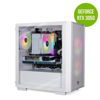 Thermaltake Computer System Genesis V4 PRO SNOW - Intel 12400F / RTX 3050 / B760 WIFI / 16GB RGB RAM / H16 ARGB White