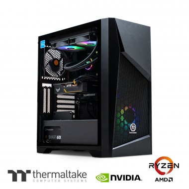 Thermaltake Computer System Genesis Xtreme - AMD Ryzen 3 -3300X/ 1660 Super/ 16G RGB DDR4/ B450 Chipset/ TH240 AIO/ G32 ARGB Thermaltake Computer System Genesis Xtreme - AMD Ryzen 3 -3300X/ 1660 Super/ 16G RGB DDR4/ B450 Chipset/ TH240 AIO/ G32 ARGB