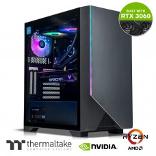 Thermaltake Computer System Rapture V3 - AMD 3600 /RTX 3060 /16GB RGB RAM /B550 Chipset /AIO /WIFI /H550 ARGB