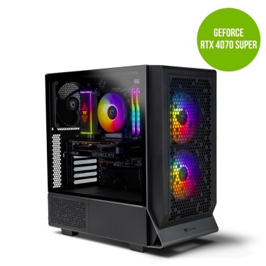 Thermaltake Computer System Genesis V4 Ultimate SNOW - Intel 12400F / RTX 4060 / B760 WIFI / 16GB RGB RAM / H16 ARGB White