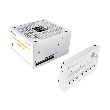 Thermaltake Dockpower FI Snow 1000W 80+ Gold PCIe Gen 5.1 ATX 3.1 Fully Modular PSU Thermaltake Dockpower FI Snow 1000W 80+ Gold PCIe Gen 5.1 ATX 3.1 Fully Modular PSU