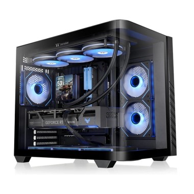 Thermaltake Vision 330 CR Infinity Curved Tempered Glass ARGB Mid Tower Case Black Edition